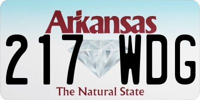 AR license plate 217WDG