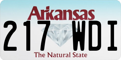 AR license plate 217WDI