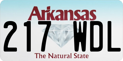 AR license plate 217WDL