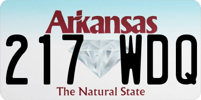 AR license plate 217WDQ