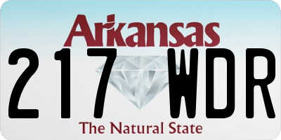 AR license plate 217WDR