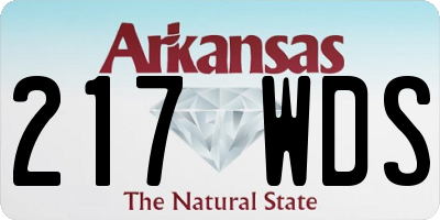 AR license plate 217WDS
