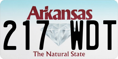 AR license plate 217WDT