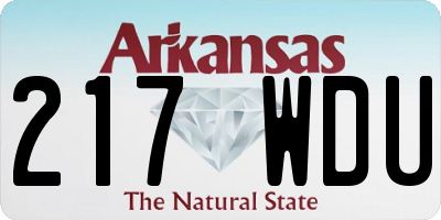 AR license plate 217WDU