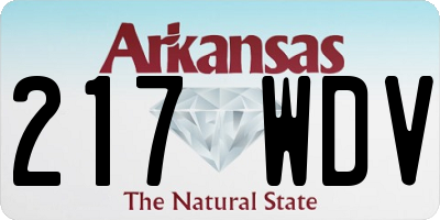 AR license plate 217WDV
