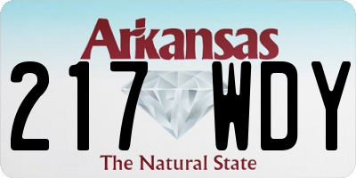 AR license plate 217WDY