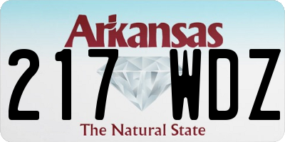 AR license plate 217WDZ