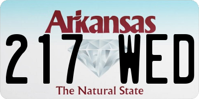 AR license plate 217WED