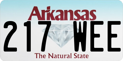 AR license plate 217WEE