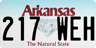 AR license plate 217WEH