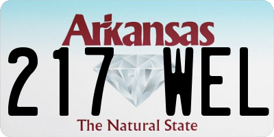 AR license plate 217WEL