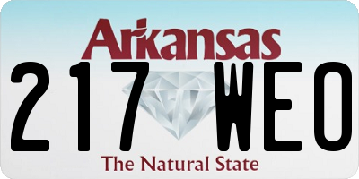 AR license plate 217WEO