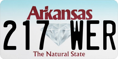 AR license plate 217WER