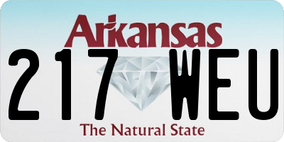 AR license plate 217WEU