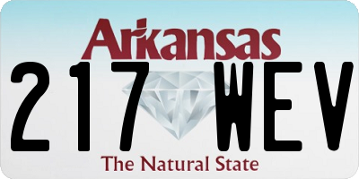 AR license plate 217WEV