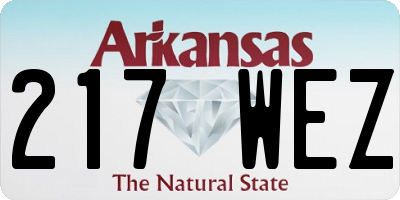 AR license plate 217WEZ