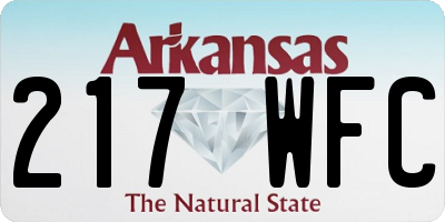 AR license plate 217WFC