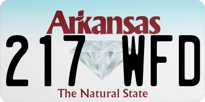 AR license plate 217WFD