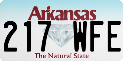 AR license plate 217WFE