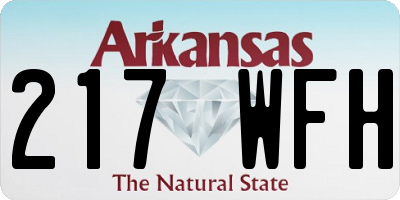 AR license plate 217WFH