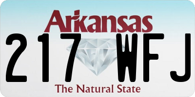 AR license plate 217WFJ