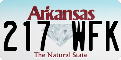 AR license plate 217WFK