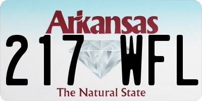AR license plate 217WFL