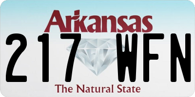 AR license plate 217WFN