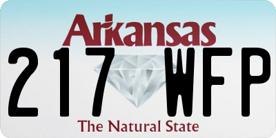 AR license plate 217WFP
