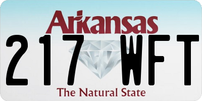 AR license plate 217WFT