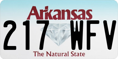 AR license plate 217WFV