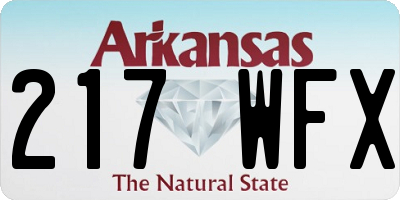 AR license plate 217WFX