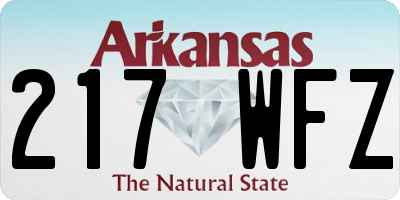 AR license plate 217WFZ