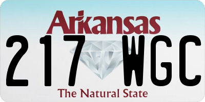 AR license plate 217WGC