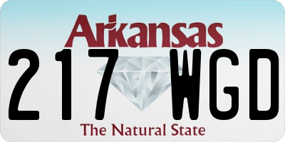 AR license plate 217WGD
