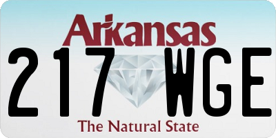 AR license plate 217WGE