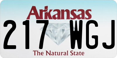 AR license plate 217WGJ