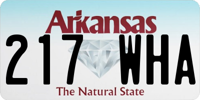 AR license plate 217WHA