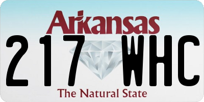 AR license plate 217WHC
