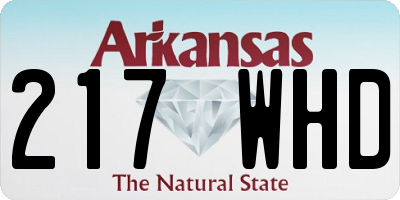 AR license plate 217WHD