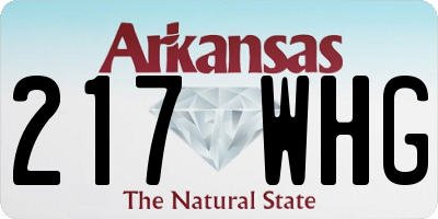 AR license plate 217WHG