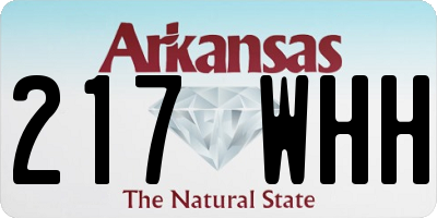 AR license plate 217WHH