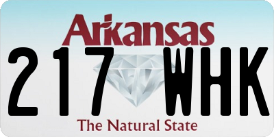 AR license plate 217WHK