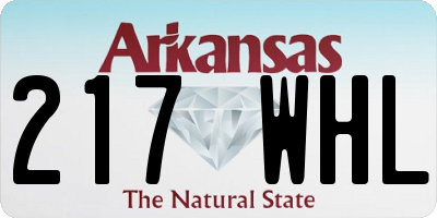 AR license plate 217WHL