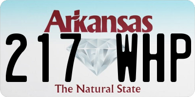 AR license plate 217WHP