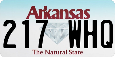 AR license plate 217WHQ