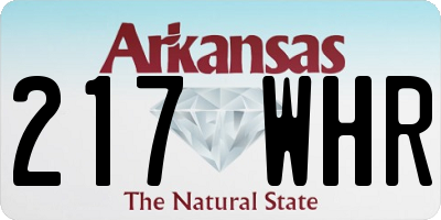 AR license plate 217WHR