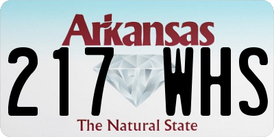 AR license plate 217WHS