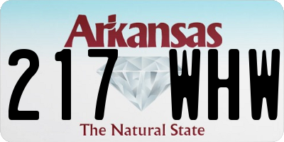 AR license plate 217WHW