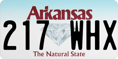AR license plate 217WHX
